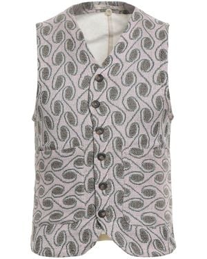 Messagerie Patrizio Piscaglia Tailored Vest Recycled Cotton, Cotton, Polyester - Grey