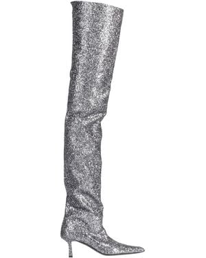 Alexander Wang Charcoal Boot Textile Fibers - White
