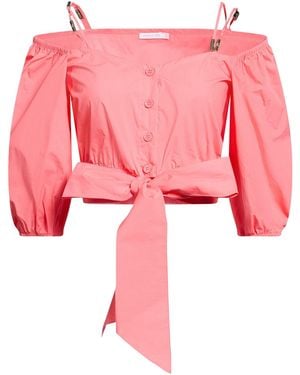 Patrizia Pepe Coral Shirt Cotton, Polyamide, Elastane - Pink