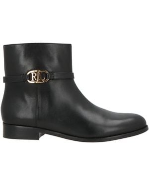 Ralph Lauren Botines De Caña Alta - Negro