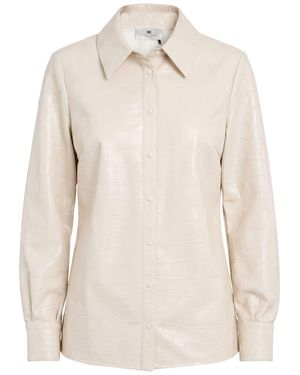 Elisabetta Franchi Shirt Polyurethane, Polyester - Natural
