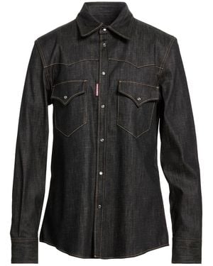DSquared² Denim Shirt Cotton, Elastane - Black