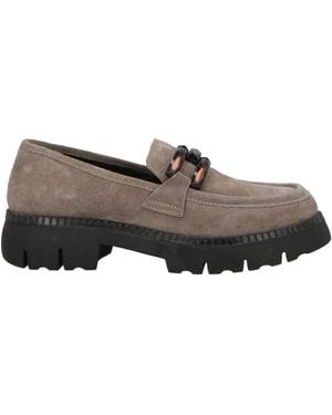 CafeNoir Loafers Leather - Gray