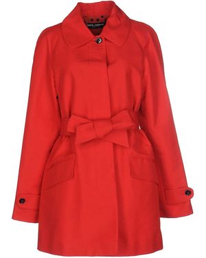 Dolce & Gabbana Overcoats & Trench Coats - Red