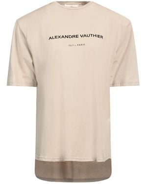 Alexandre Vauthier T-Shirt Cotton - Natural