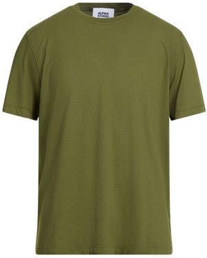 Alpha Studio T-Shirt Cotton, Elastane - Green