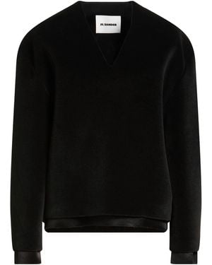 Jil Sander Top Polyester, Viscose, Polyamide - Black
