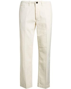 Fay Ivory Trousers Cotton - Natural