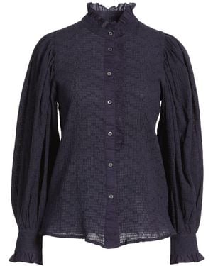 Antik Batik Dark Shirt Cotton - Blue