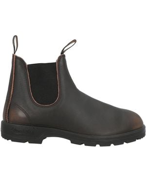 Blundstone Dark Ankle Boots Leather - Black