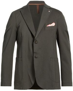 Bharnaba Military Blazer Viscose, Polyamide, Elastane - Gray