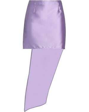 SIMONA CORSELLINI Lilac Mini Skirt Polyester - Purple