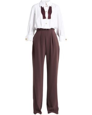 Elisabetta Franchi Jumpsuit Cotton, Polyester, Elastane - Purple