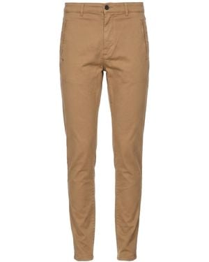 Daniele Alessandrini Khaki Pants Cotton, Elastane - Natural