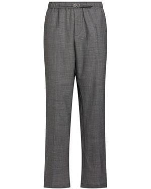 Versace Pants Virgin Wool - Gray