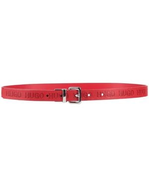 HUGO Belt Leather - Red