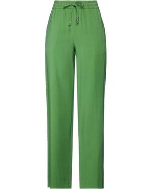 Dondup Trousers Viscose, Polyester - Green
