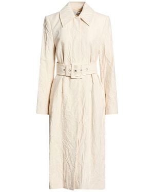 Acne Studios Overcoat & Trench Coat Cotton - Natural