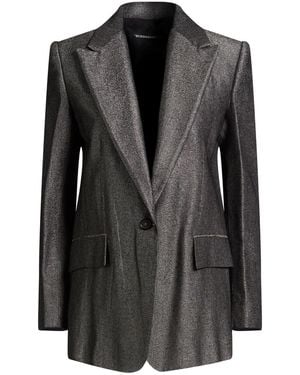 BCBGMAXAZRIA Blazer Viscose, Wool, Polyester, Polyamide, Elastane - Black