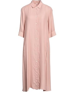 HER SHIRT HER DRESS Midi Dress - Pink