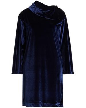 Caliban Midnight Mini Dress Polyester, Elastane - Blue