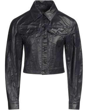 Mugler Midnight Denim Outerwear Cotton - Blue