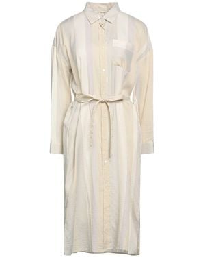 HER SHIRT HER DRESS Midi Dress - Natural