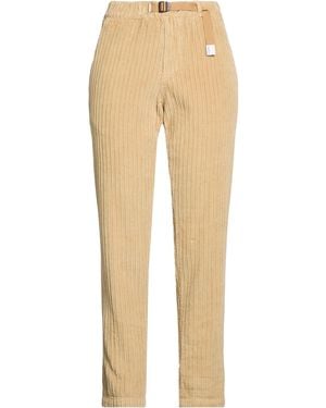 White Sand Camel Pants Cotton - Natural