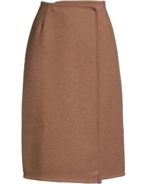 Rier Midi Skirt Virgin Wool - Brown