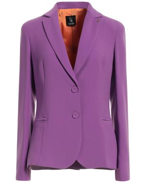 Hanita Blazer Polyester, Elastane - Purple
