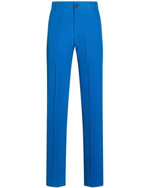 Department 5 Trousers Polyester - Blue