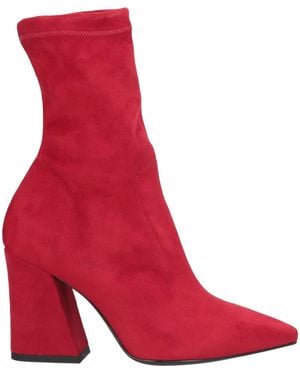 Pollini Ankle Boots Textile Fibers - Red