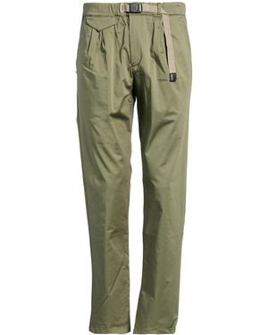 White Sand Military Trousers Cotton, Elastane - Green