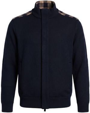 Paul & Shark Midnight Cardigan Virgin Wool - Blue