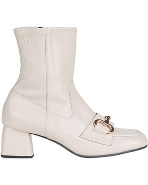 Bruglia Blush Ankle Boots Leather - Natural