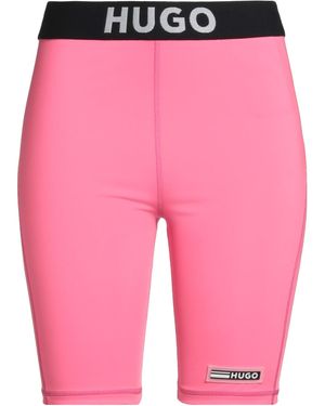 HUGO Fuchsia Shorts & Bermuda Shorts Polyester, Elastane - Pink