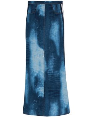 Bellavitis Maxi Skirt Polyester, Elastane - Blue