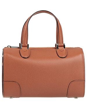 Valextra Babila Mini -- Handbag Calfskin - Brown