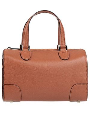 Valextra Handbag Calfskin - Brown