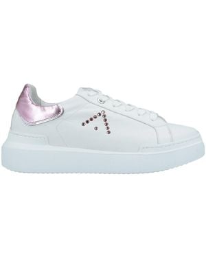 ED PARRISH Sneakers Soft Leather, Textile Fibers - White