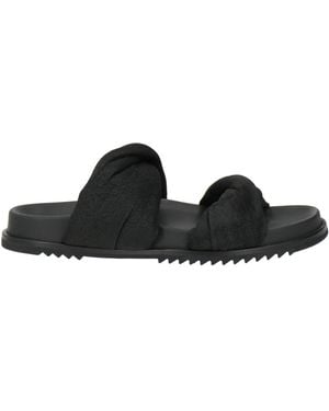 Rick Owens Sandals Leather - Black