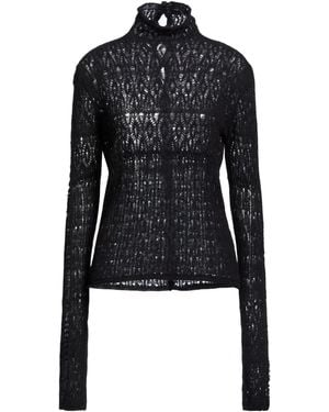 Pinko Turtleneck Nylon, Alpaca Wool, Wool - Black