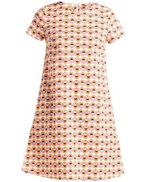 Caliban Mini Dress Cotton, Elastane - Pink