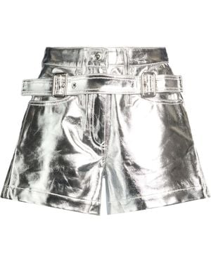 Rabanne Denim Shorts Cotton - Metallic