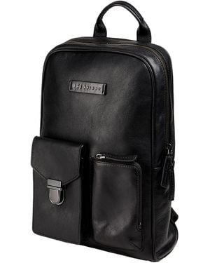 The Bridge Backpack Leather - Black