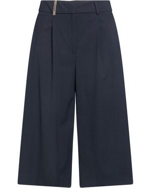 Peserico Trousers Polyester, Virgin Wool, Elastane - Blue