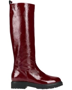 ANNA VIRGILI® Burgundy Boot Leather - Red