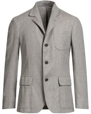Corneliani Blazer Virgin Wool, Silk, Cashmere - Gray