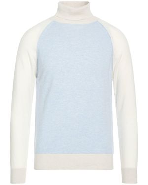 Eleventy Platinum Sky Turtleneck Cashmere - Blue