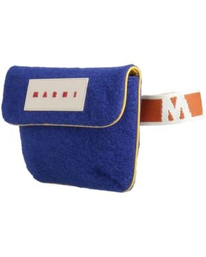 Marni Belt Bag Wool, Polyester, Cow Leather - Blue
